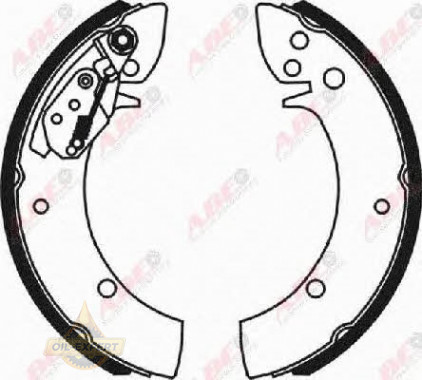 Abe Колодки тормозные барабанные ABE C00016ABE - Картинка 1