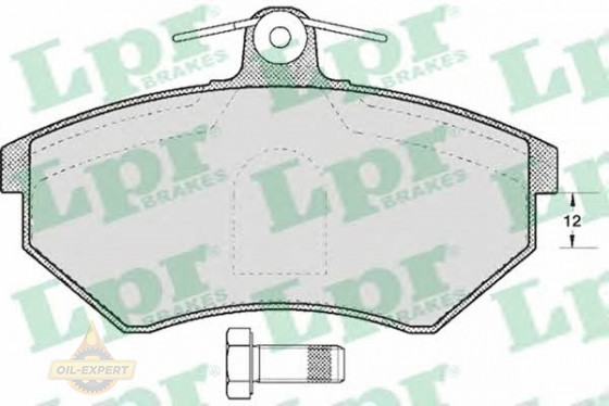Lpr Колодки тормозные дисковые LPR 05P600 - Картинка 1
