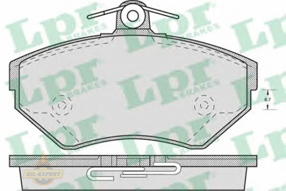 Lpr Колодки тормозные дисковые LPR 05P718 - Картинка 1