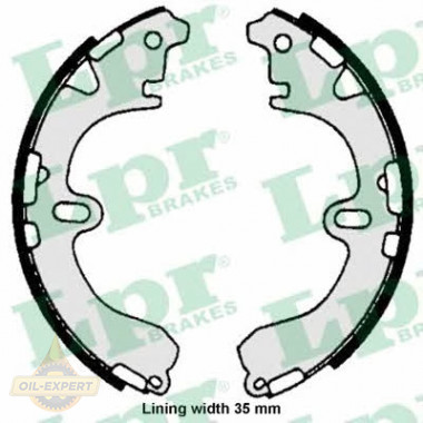 Lpr Колодки тормозные барабанные LPR 06720 - Картинка 1