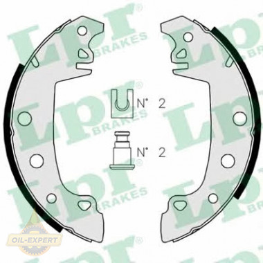 Lpr Колодки тормозные барабанные LPR 02850 - Картинка 1