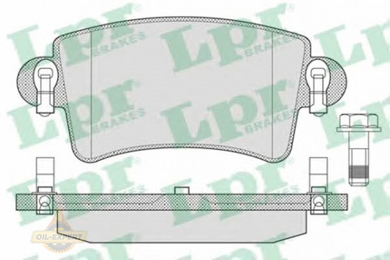 Lpr Колодки тормозные дисковые LPR 05P791 - Картинка 1