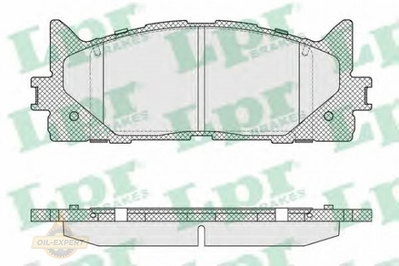 Lpr Колодки тормозные дисковые LPR 05P1593 - Картинка 1
