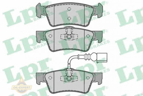 Lpr Колодки тормозные дисковые LPR 05P1284 - Картинка 1
