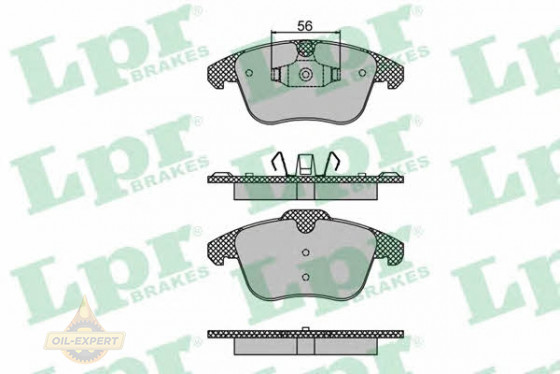 Lpr Колодки тормозные дисковые LPR 05P1480 - Картинка 1