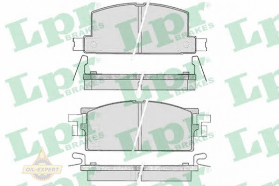 Lpr Колодки тормозные дисковые LPR 05P287 - Картинка 1