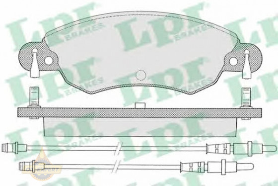 Lpr Колодки тормозные дисковые LPR 05P792 - Картинка 1