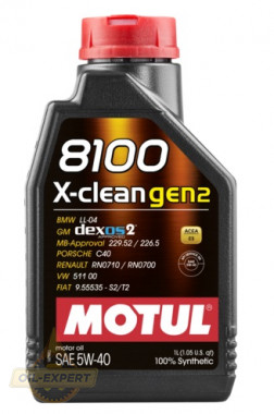 Motul Моторное масло MOTUL 8100 X-CLEAN GEN2 5W-40 - Картинка 2