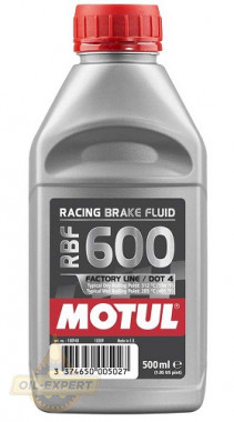 Motul Тормозная жидкость MOTUL RBF 600 BRAKE FLUID DOT 4 - Картинка 1