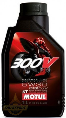 Motul Моторна мото олива MOTUL 300V FACTORY LINE ROAD RACING 5W-30 - Заображення 1