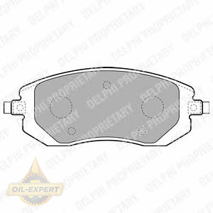 Delphi Колодки тормозные дисковые DELPHI LP1718 - Картинка 1