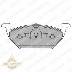 Delphi Колодки тормозные дисковые DELPHI LP1436 - Картинка 1