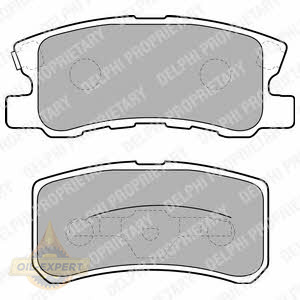 Delphi Колодки тормозные дисковые DELPHI LP1691 - Картинка 1