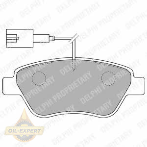 Delphi Колодки тормозные дисковые DELPHI LP1722 - Картинка 1