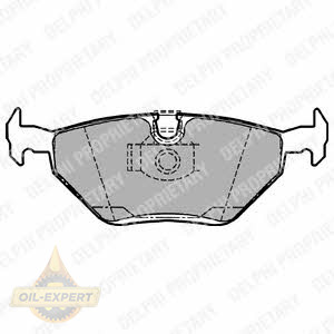 Delphi Колодки тормозные дисковые DELPHI LP1107 - Картинка 1