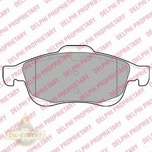 Delphi Колодки тормозные дисковые DELPHI LP2101 - Картинка 1