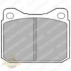 Delphi Колодки дискові гальмівні DELPHI LP117 - Заображення 1