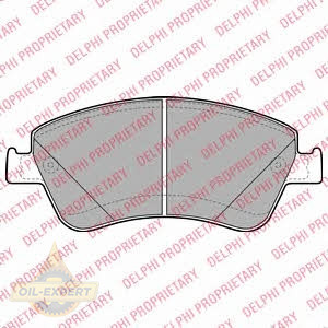 Delphi Колодки тормозные дисковые DELPHI LP2102 - Картинка 1