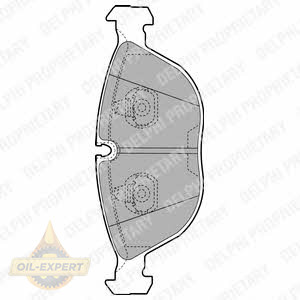 Delphi Колодки тормозные дисковые DELPHI LP1002 - Картинка 1