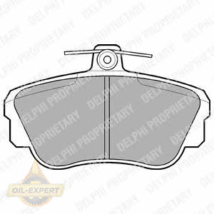 Delphi Колодки тормозные дисковые DELPHI LP639 - Картинка 1