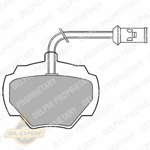 Delphi Колодки тормозные дисковые DELPHI LP475 - Картинка 1