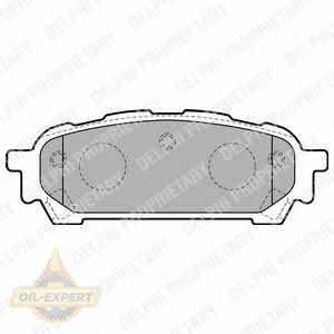 Delphi Колодки тормозные дисковые DELPHI LP1822 - Картинка 1