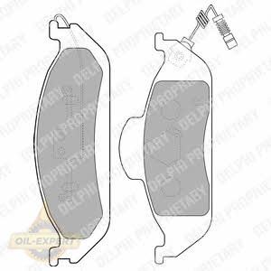 Delphi Колодки тормозные дисковые DELPHI LP1299 - Картинка 1