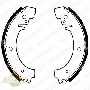 Delphi Колодки тормозные барабанные DELPHI LS1219 - Картинка 1