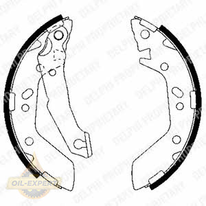 Delphi Колодки тормозные барабанные DELPHI LS1909 - Картинка 1
