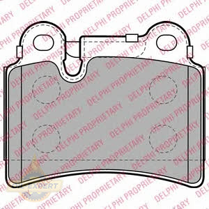 Delphi Колодки тормозные дисковые DELPHI LP2061 - Картинка 1