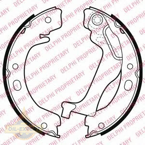 Delphi Колодки тормозные барабанные DELPHI LS2003 - Картинка 1