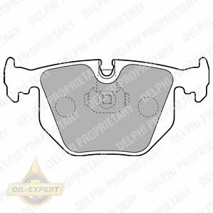 Delphi Колодки тормозные дисковые DELPHI LP1803 - Картинка 1