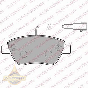 Delphi Колодки тормозные дисковые DELPHI LP2276 - Картинка 1