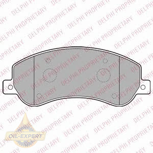 Delphi Колодки тормозные дисковые DELPHI LP2257 - Картинка 1