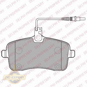 Delphi Колодки тормозные дисковые DELPHI LP2282 - Картинка 1