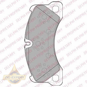 Delphi Колодки тормозные дисковые DELPHI LP2117 - Картинка 1