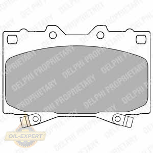 Delphi Колодки тормозные дисковые DELPHI LP1308 - Картинка 1