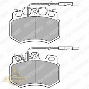 Delphi Колодки тормозные дисковые DELPHI LP493 - Картинка 1