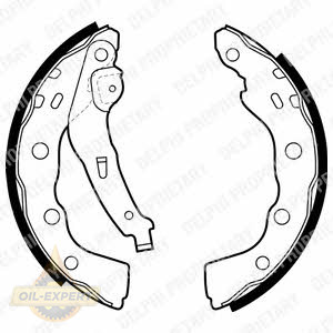 Delphi Колодки тормозные барабанные DELPHI LS1880 - Картинка 1