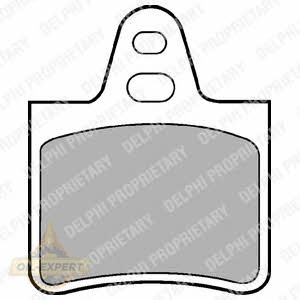 Delphi Колодки дискові гальмівні DELPHI LP229 - Заображення 1