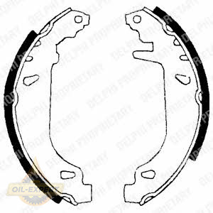 Delphi Колодки тормозные барабанные DELPHI LS1681 - Картинка 1