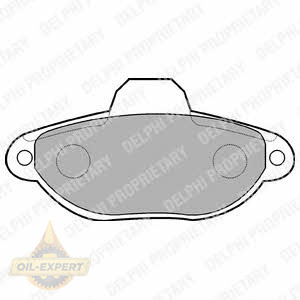 Delphi Колодки тормозные дисковые DELPHI LP851 - Картинка 1