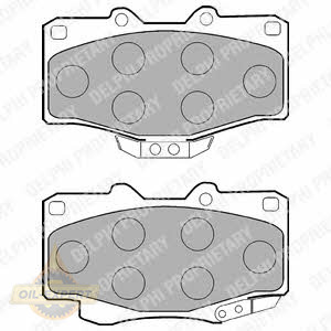 Delphi Колодки дискові гальмівні DELPHI LP854 - Заображення 1