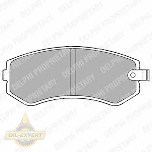 Delphi Колодки тормозные дисковые DELPHI LP1544 - Картинка 1