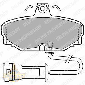 Delphi Колодки тормозные дисковые DELPHI LP557 - Картинка 1