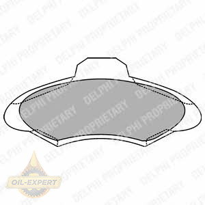 Delphi Колодки тормозные дисковые DELPHI LP1139 - Картинка 1