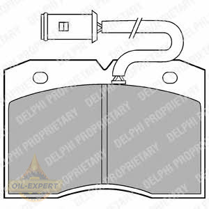 Delphi Колодки тормозные дисковые DELPHI LP863 - Картинка 1