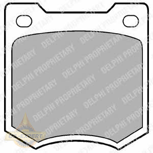 Delphi Колодки дискові гальмівні DELPHI LP23 - Заображення 1