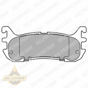 Delphi Колодки тормозные дисковые DELPHI LP1452 - Картинка 1