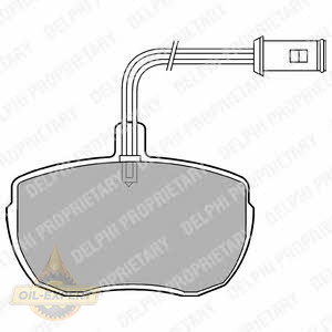 Delphi Колодки тормозные дисковые DELPHI LP472 - Картинка 1